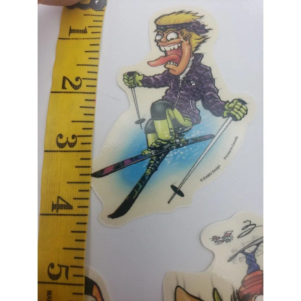 90s y2k Vintage Izamo skateboard Sports Vending Machine Stickers Set Of 5